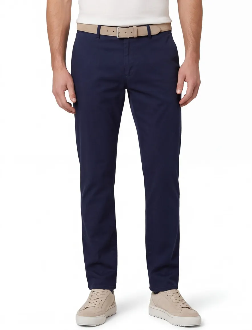 Brax Pantalon Chino donkerblauw Fabio