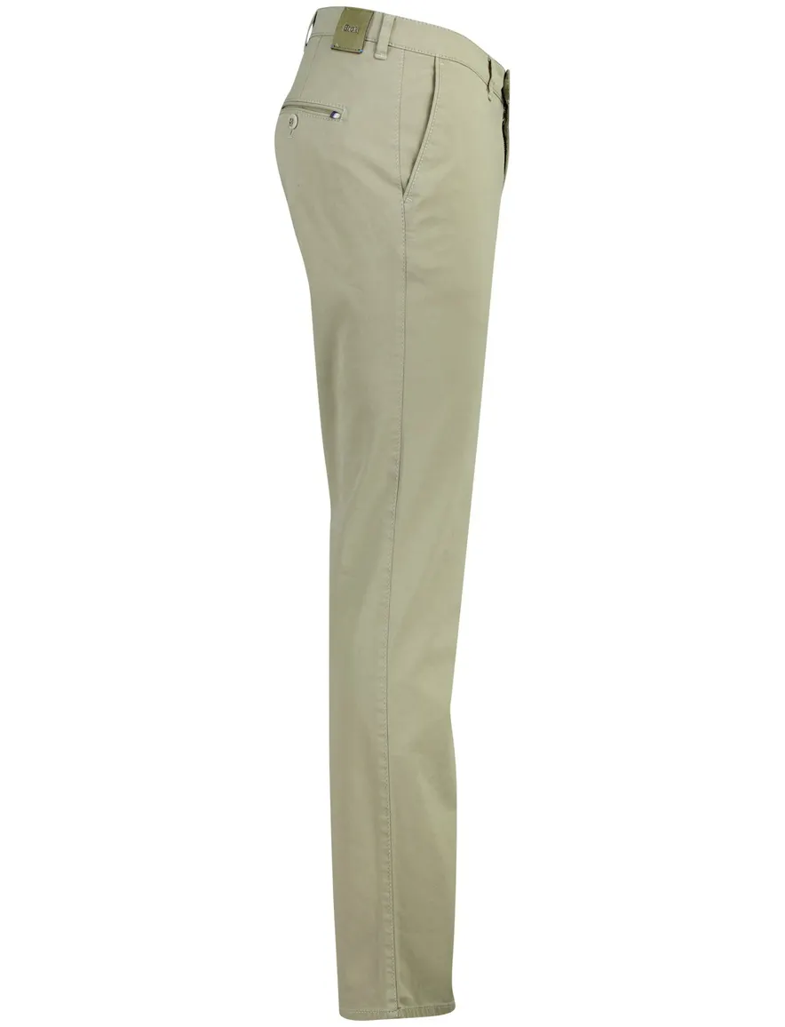 Groene pantalon Brax Fabio wijde fit