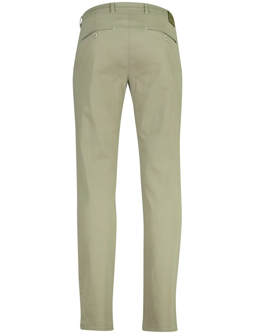 Brax Fabio pantalon groen flatfront