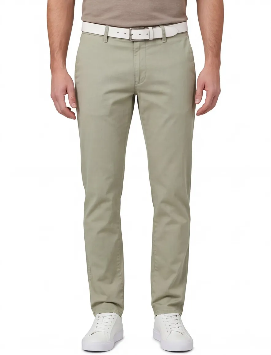 Groene pantalon Brax Fabio wijde fit