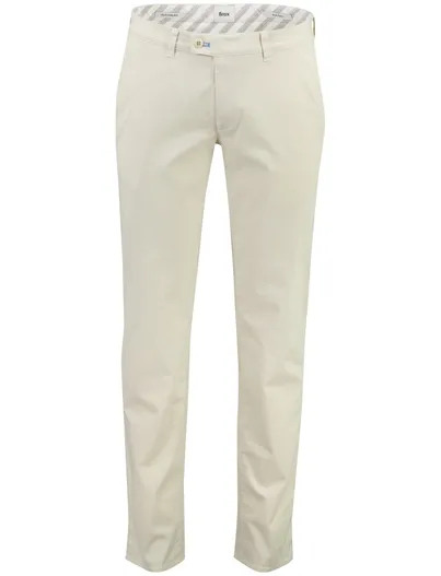 Brax Crème pantalon Brax flatfront model wijde fit
