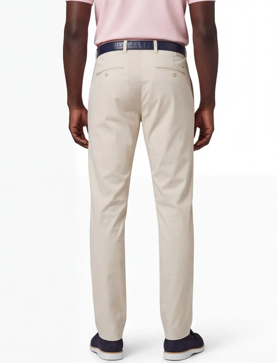 Crème pantalon Brax flatfront model wijde fit