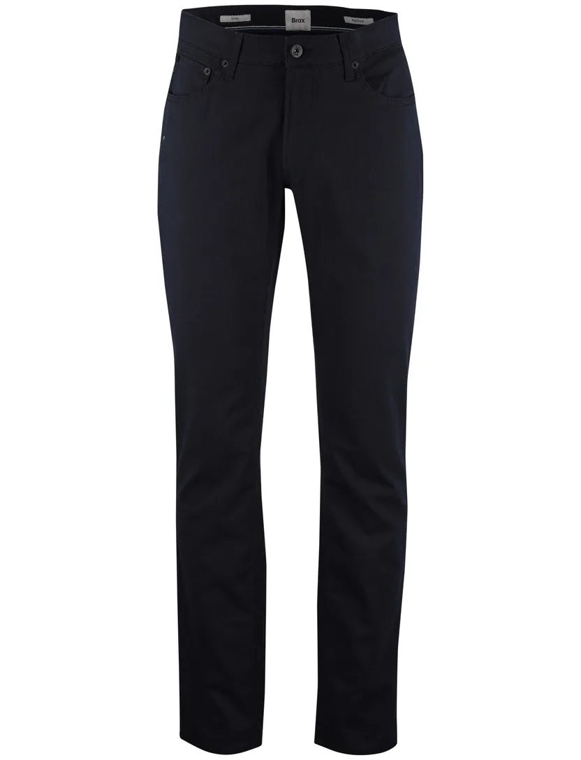 Pantalon 5-pocket donkerblauw Brax Chuck slim fit