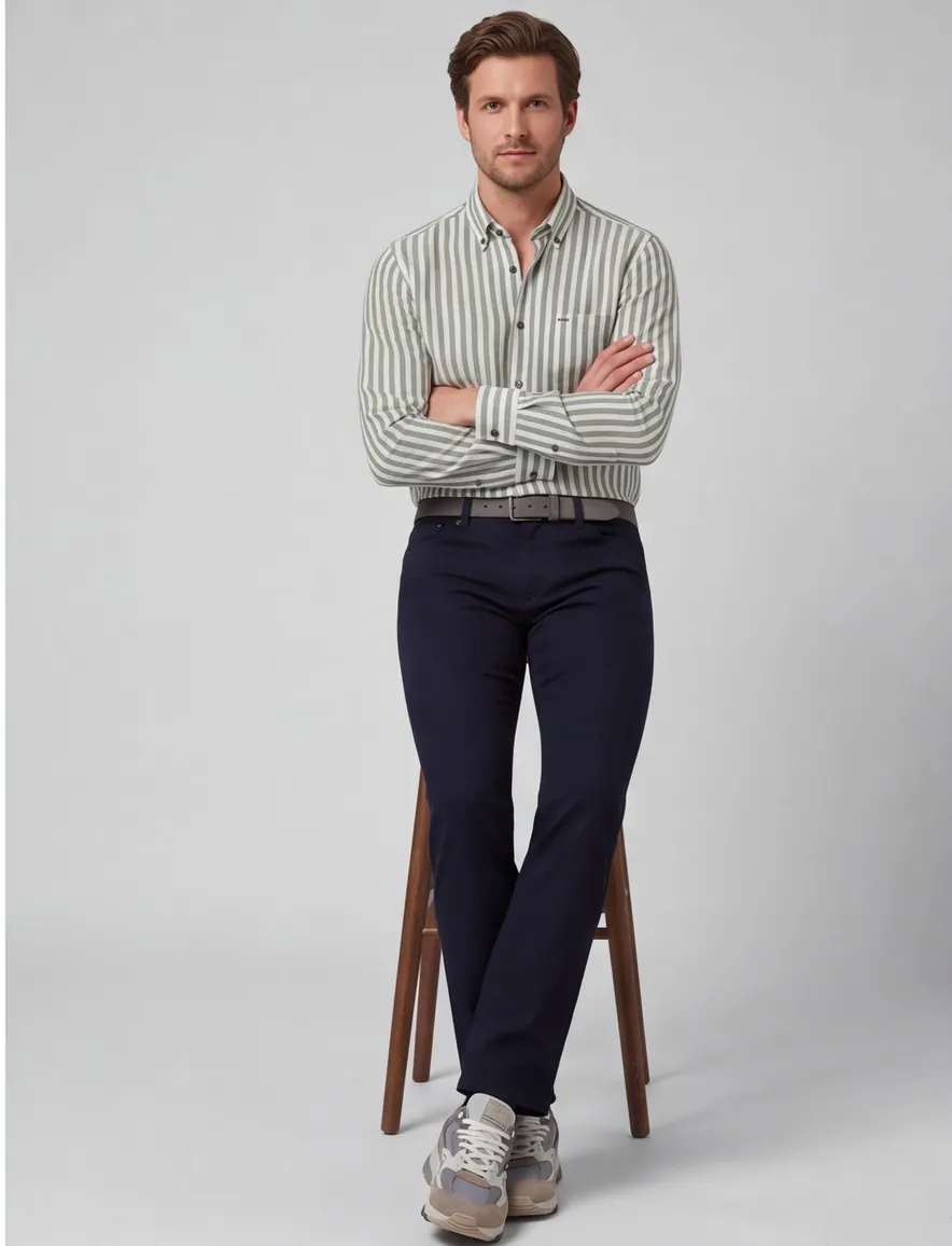 Brax pantalon donkerblauw