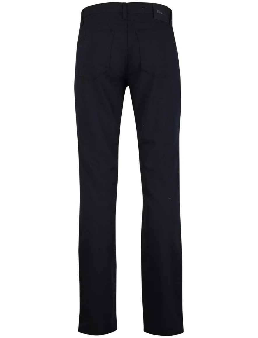 donkerblauwe pantalon Brax Chuck slim fit