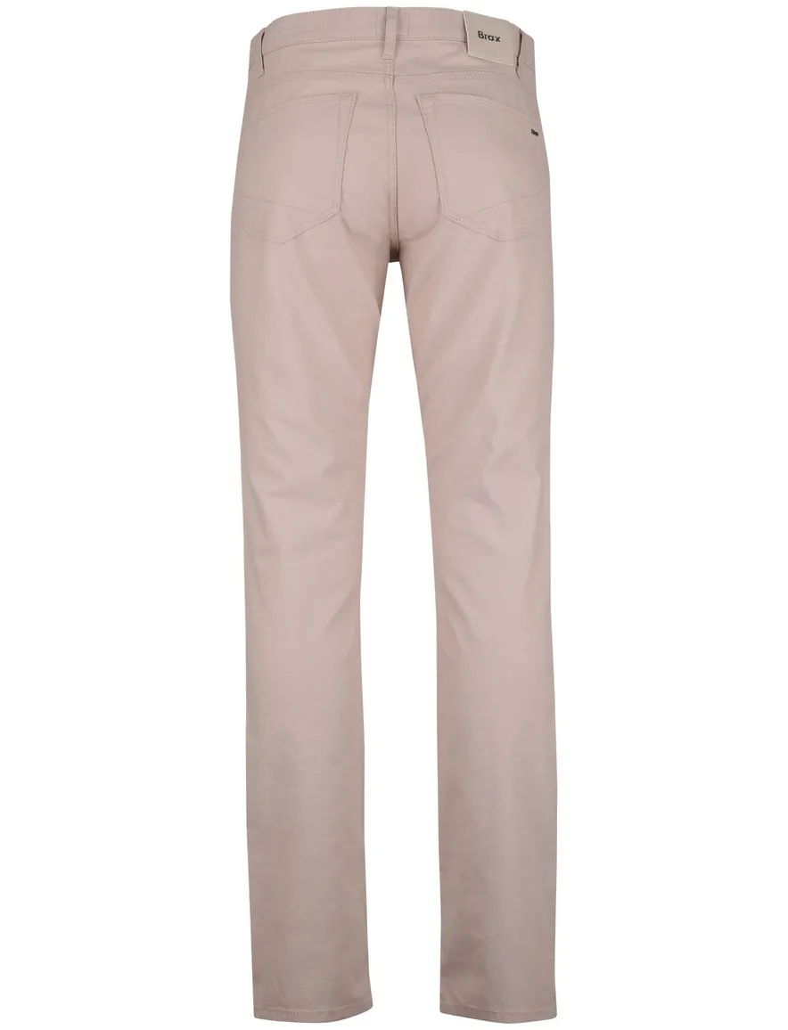 Beige pantalon Brax Chuck slim fit beige 5-pocket