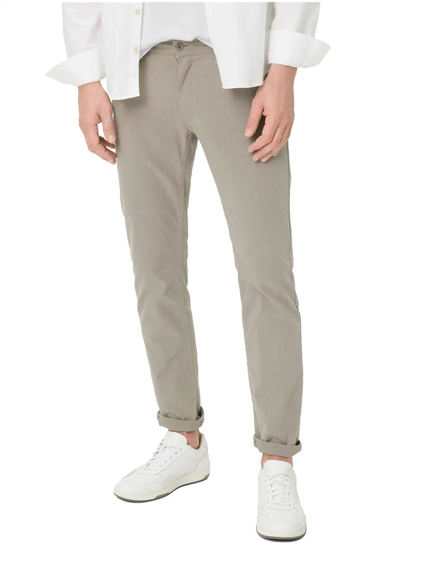 Beige Brax Chuck pantalon slim fit 5-pocket