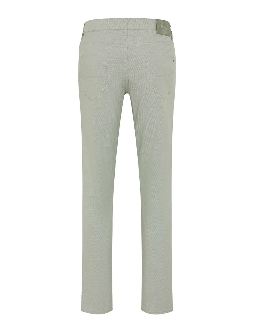 Lichtgroene Brax pantalon 5-pocket effen