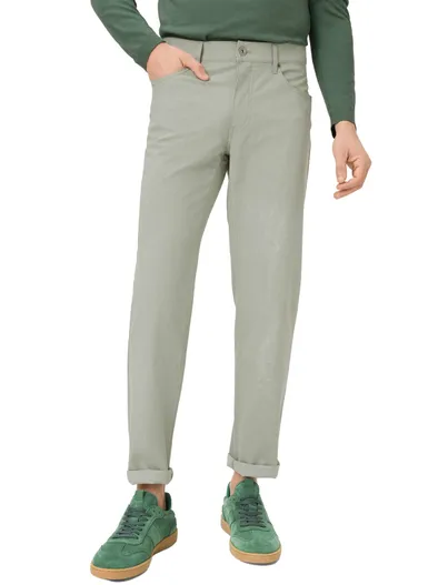 Brax Lichtgroene Brax pantalon 5-pocket effen