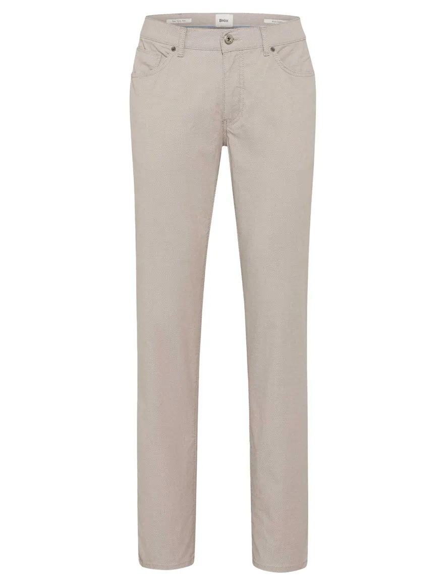 Brax pantalon normale fit beige effen