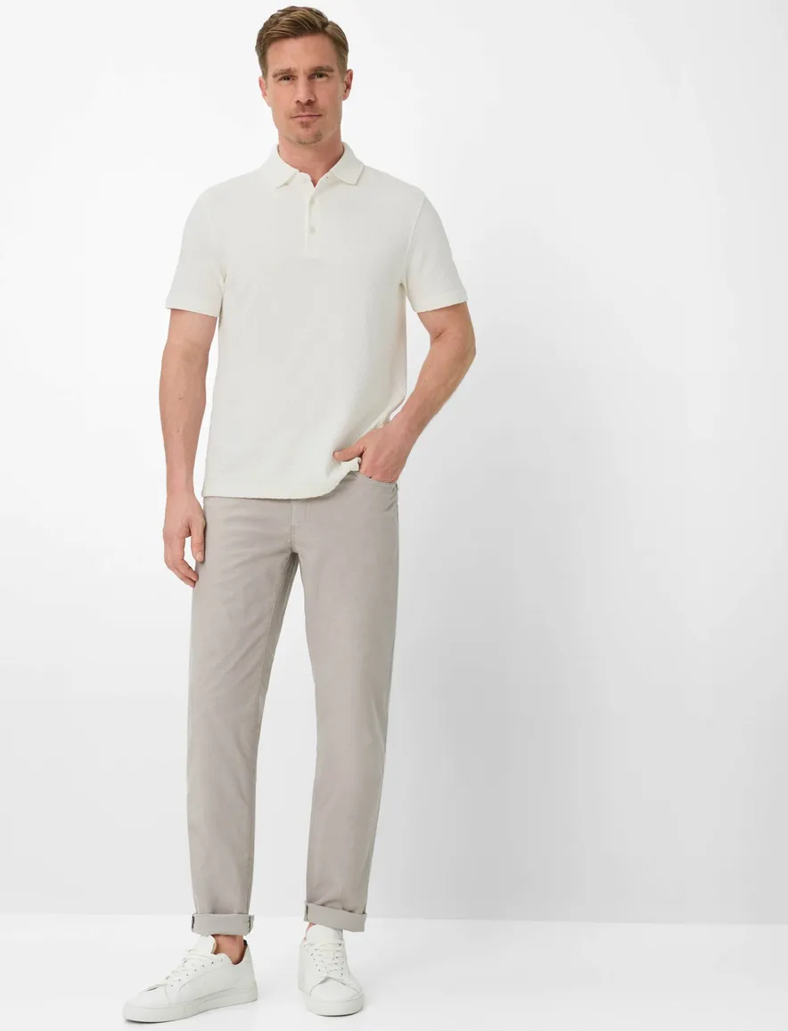 Brax pantalon normale fit beige effen