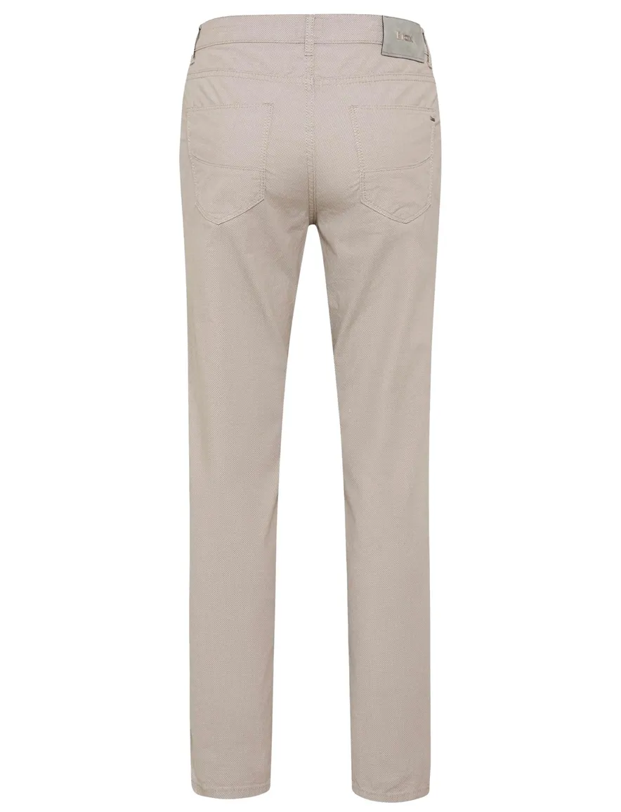 Brax pantalon normale fit beige effen