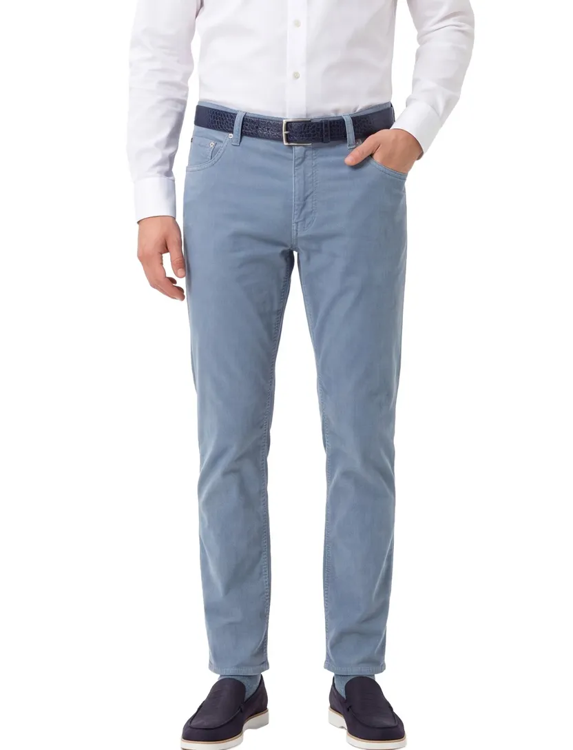 Brax Chuck broek blauw slim fit zomer