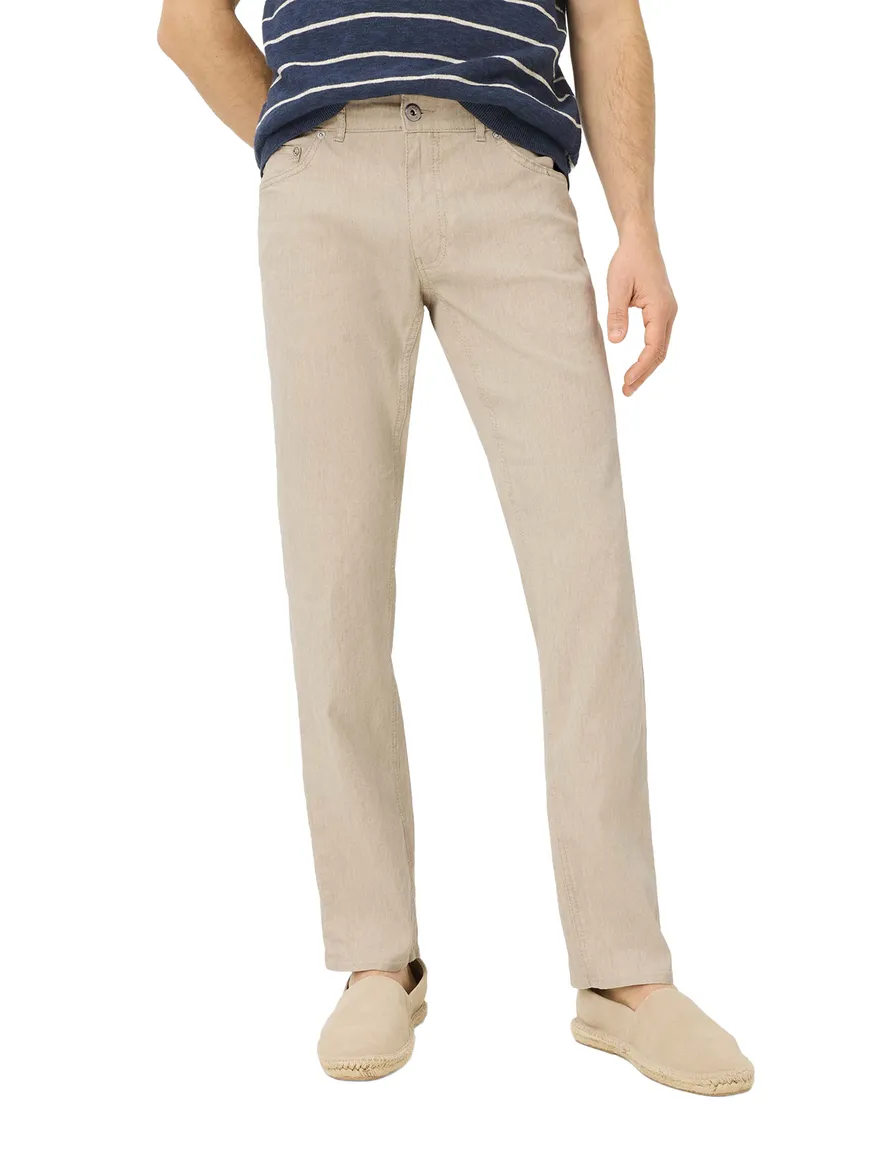 Beige pantalon Brax Cooper normale fit