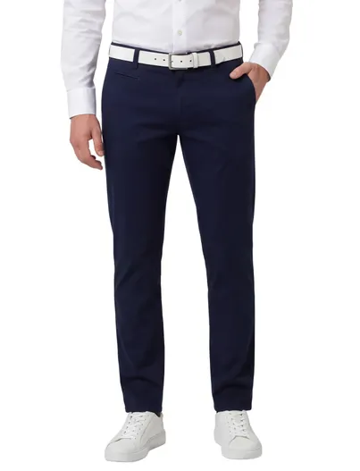 Brax Broek Brax Fabio donkerblauw wijde fit