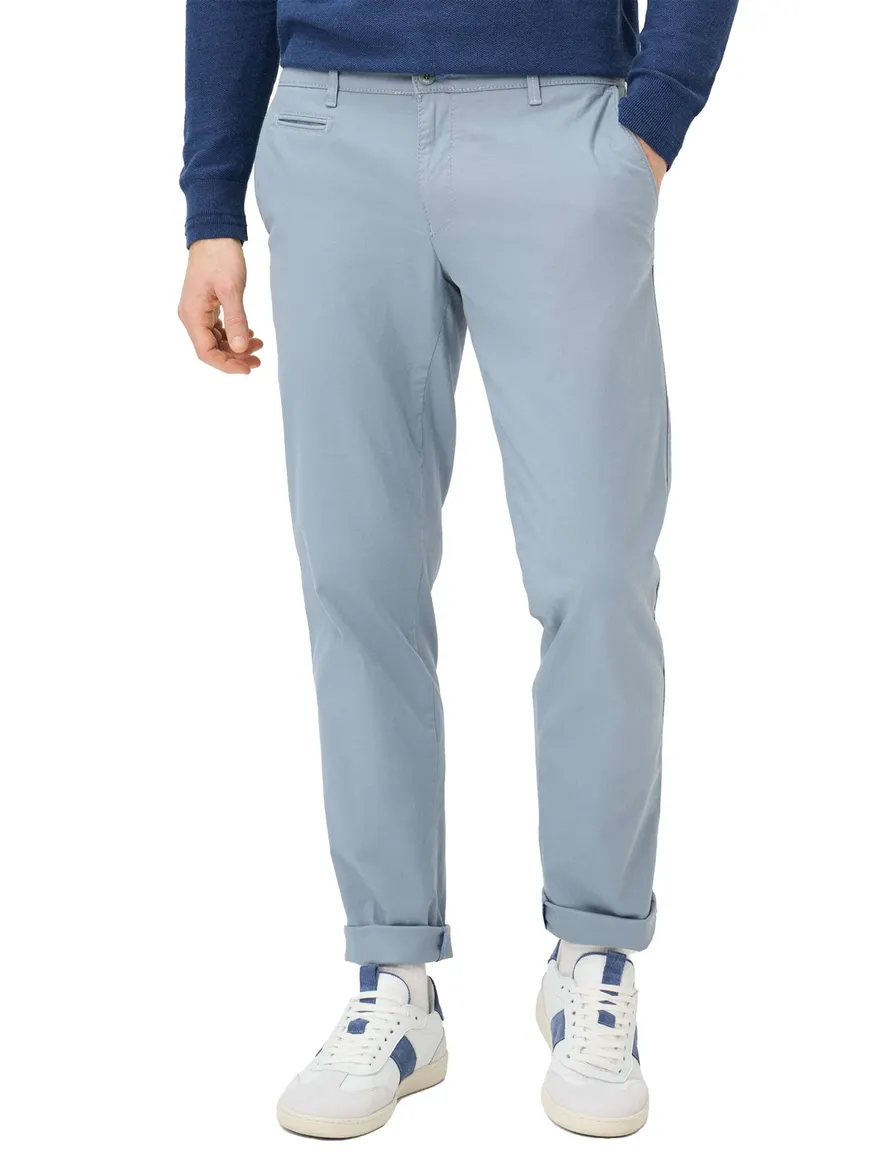 Brax pantalon lichtblauw katoen normale fit