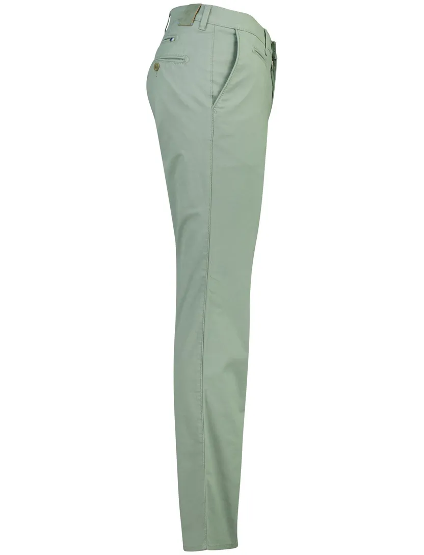 pantalon Brax Fabio groen flatfront normale fit