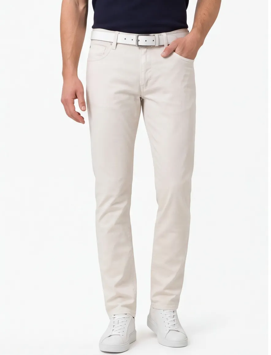 Crème pantalon Brax 5-pocket normale fit