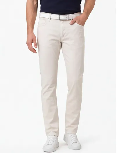Brax Pantalon Brax Chuck crème 5-pocket normale fit
