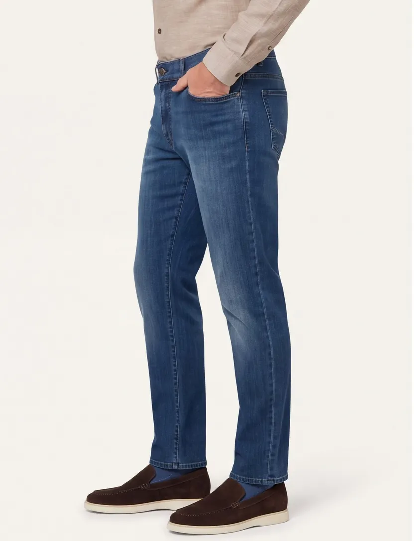 Brax jeans denim blauw normale fit