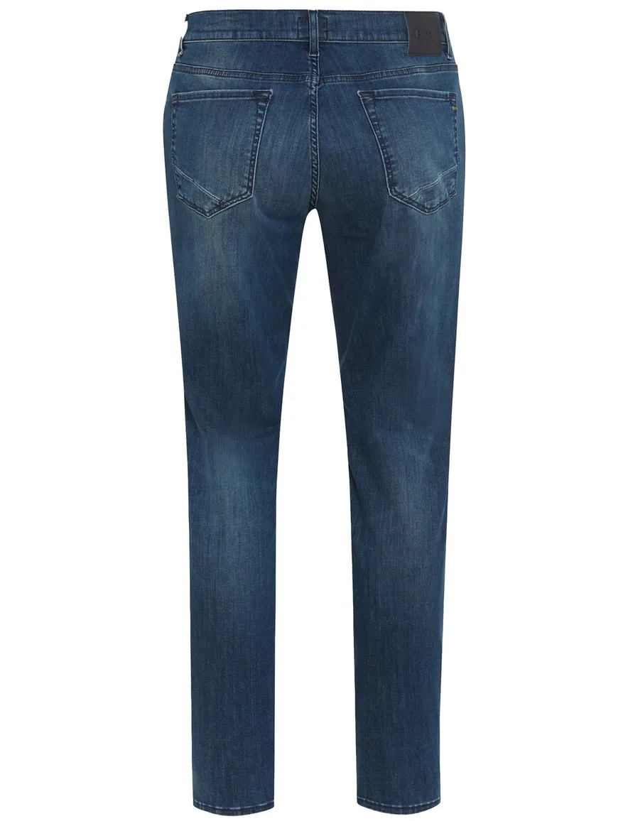 Brax jeans blauw effen denim