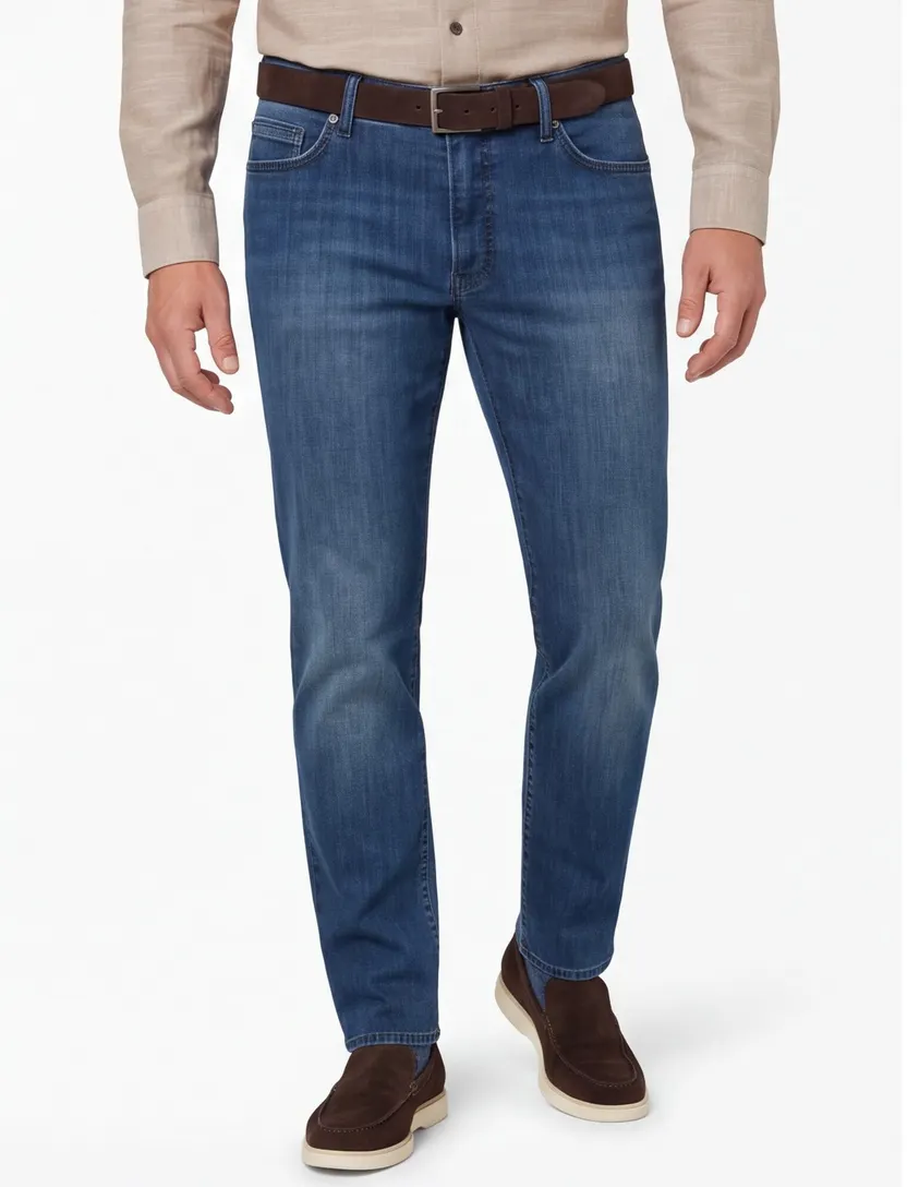 Brax jeans denim blauw normale fit