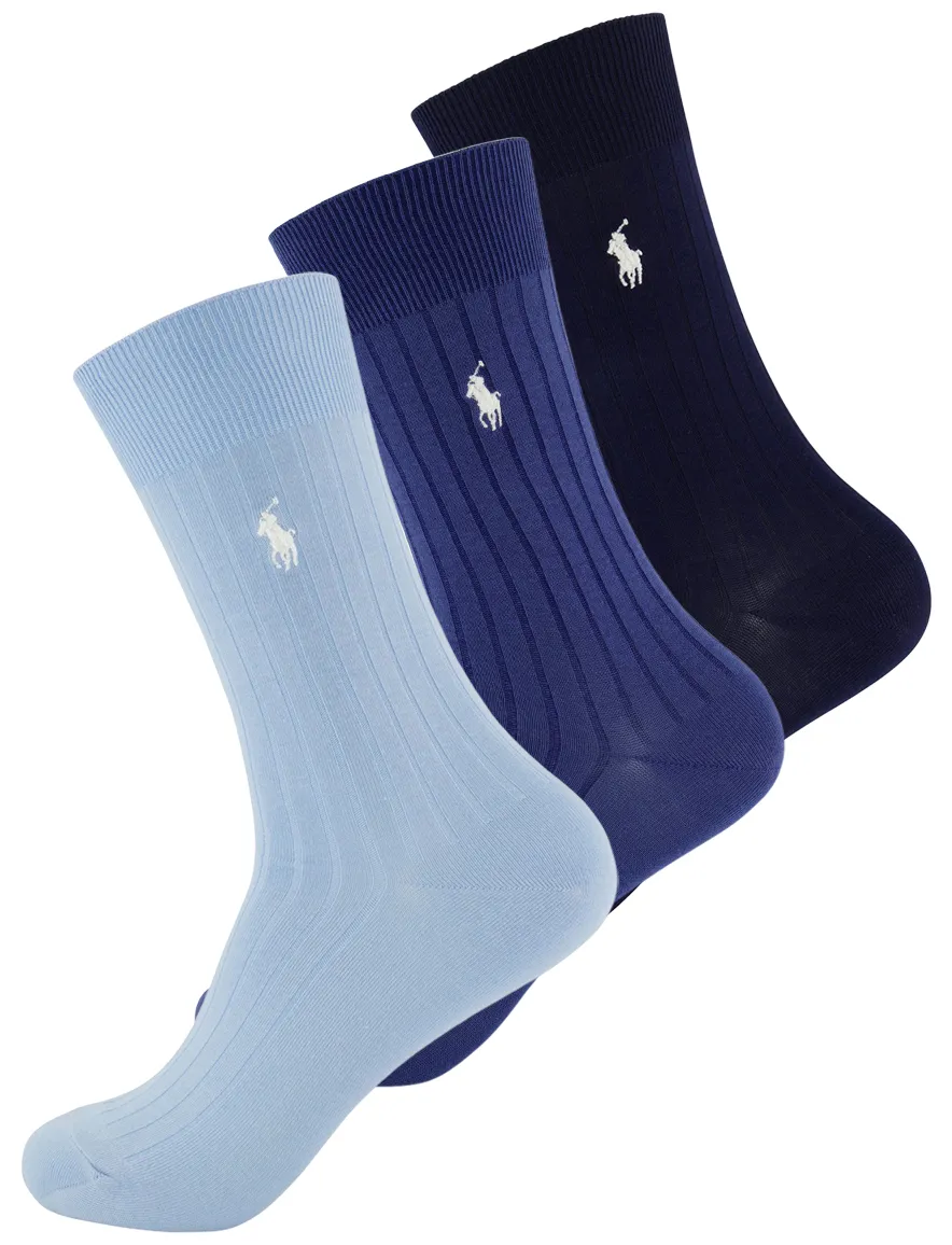 Polo Ralph Lauren 3-pack sokken blauw