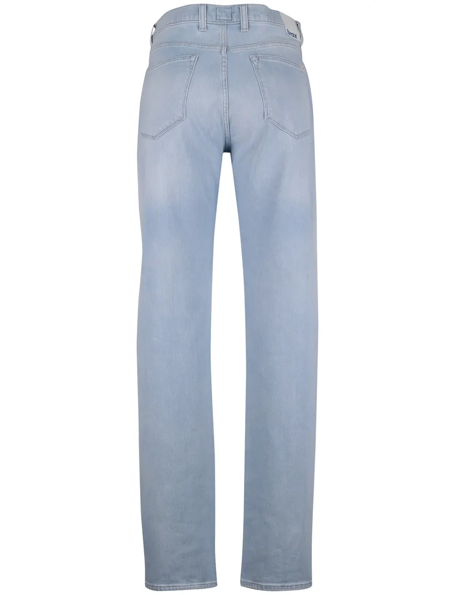 Lichblauwe pantalon Brax Clint 5-pocket normale fit