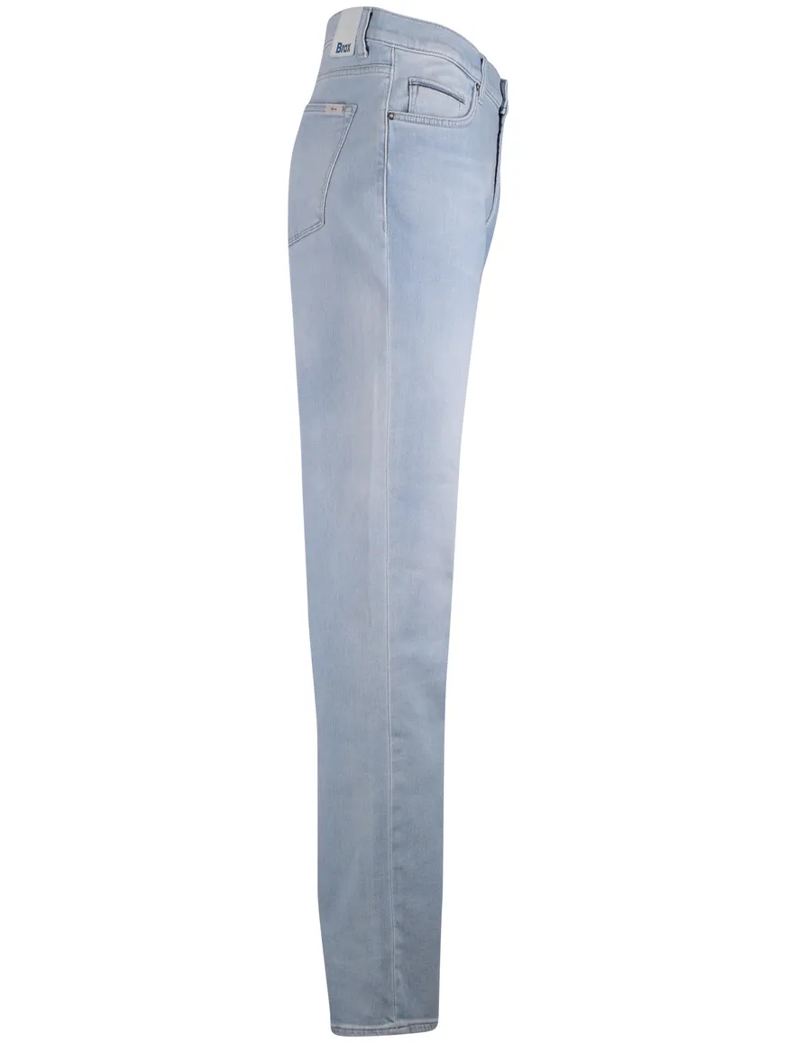 Lichblauwe pantalon Brax Clint 5-pocket normale fit