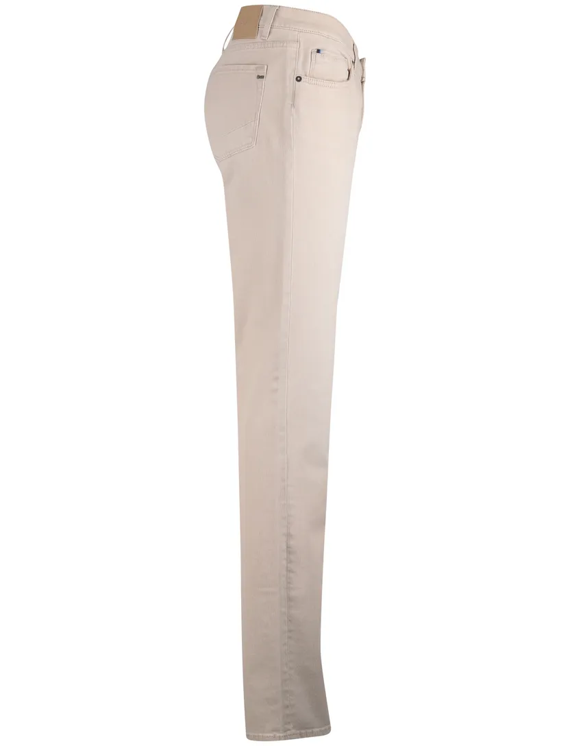 Pantalon 5-pocket model Brax Chuck beige slim fit