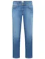 Brax denim effen blauw normale fit