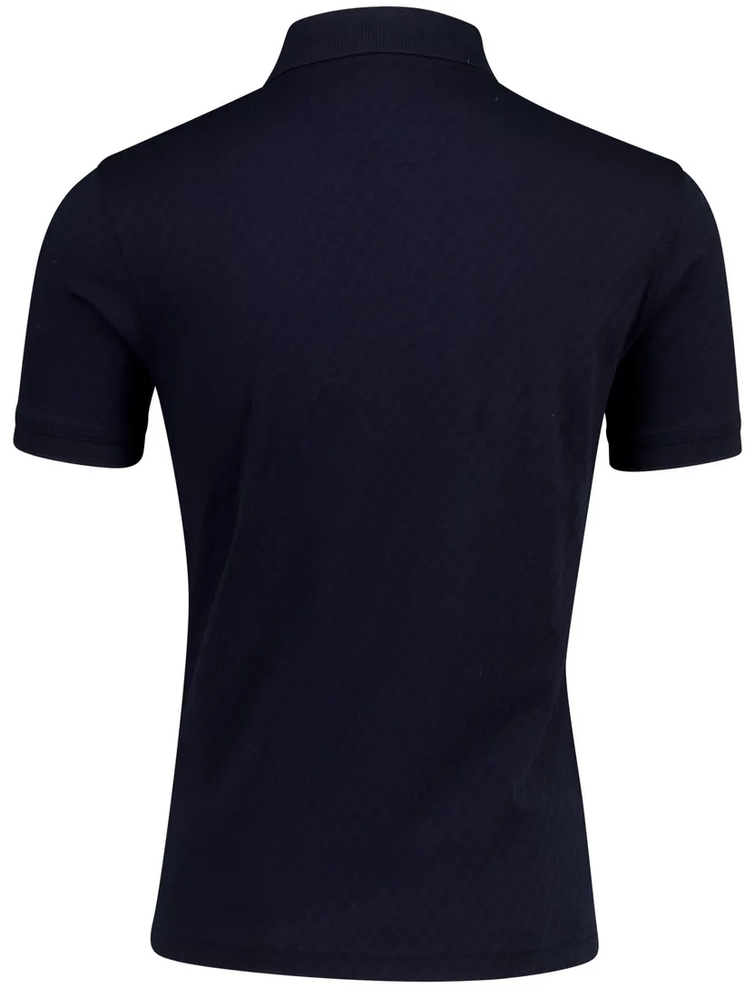 Navy polo Barbour tailored fit 3 knoops sluiting