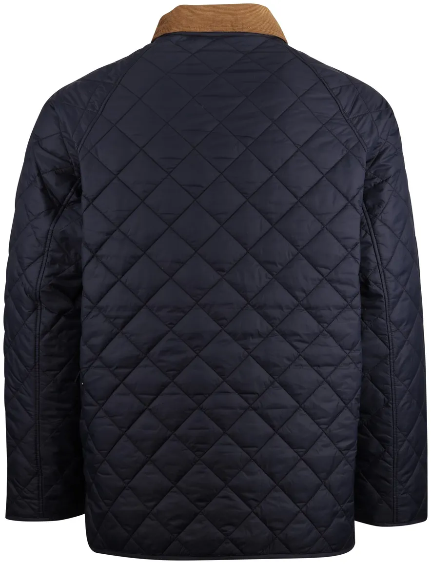 donkerblauwe tussenjas Barbour normale fit