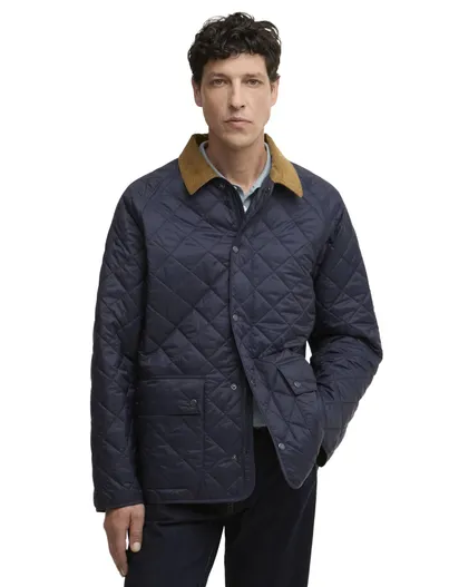 Barbour donkerblauwe tussenjas Barbour normale fit