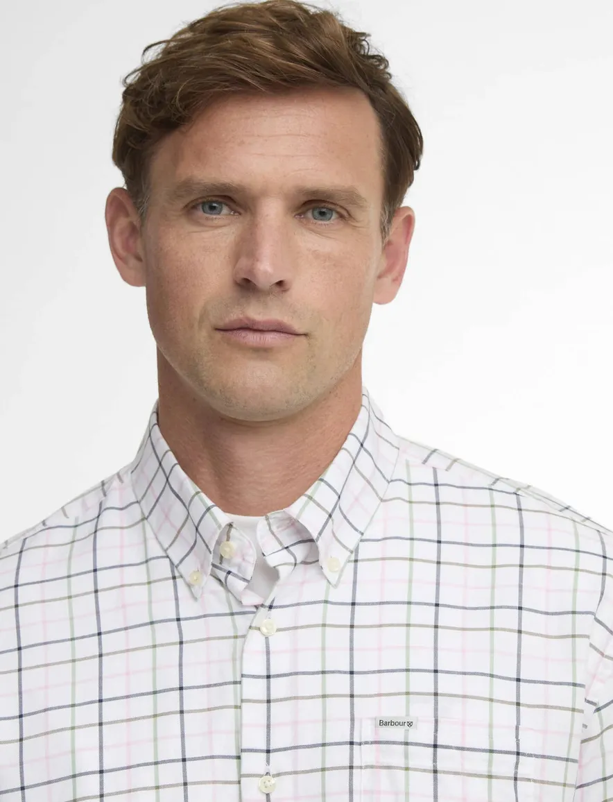 Barbour overhemd Regular Fit beige met borstzak
