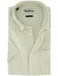 Overhemd Barbouw groen streepmotief Tailored Fit button down
