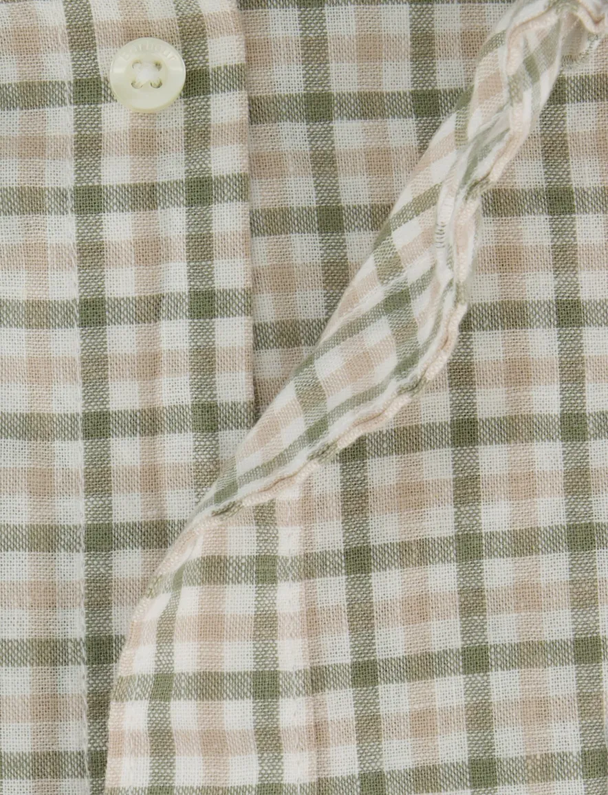 Barbour Tailored Fit overhemd groen geruit