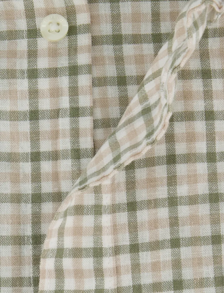 Barbour Tailored Fit overhemd groen geruit