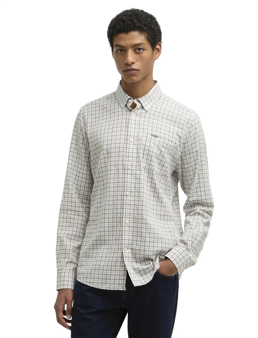 Barbour Tailored Fit overhemd groen geruit