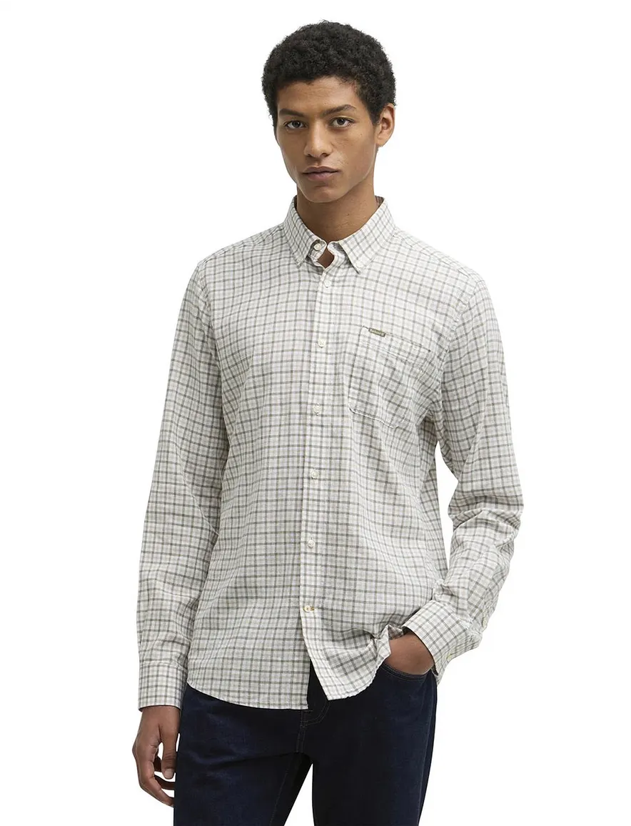 Barbour Tailored Fit overhemd groen geruit
