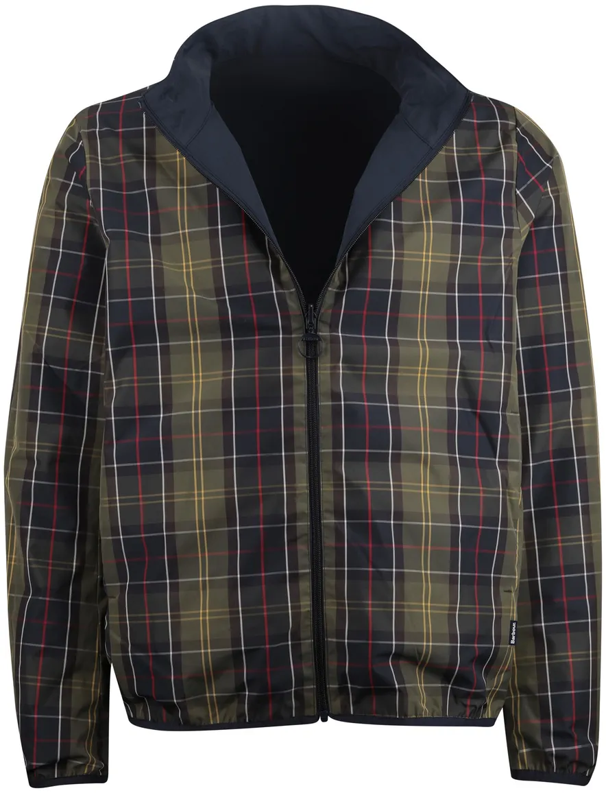 donkerblauwe zomerjas Barbour reversible normale fit