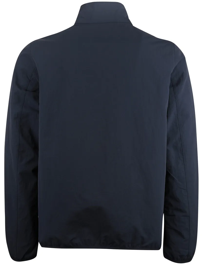 zomerjas Barbour donkerblauw reversible geruit waterafstotend