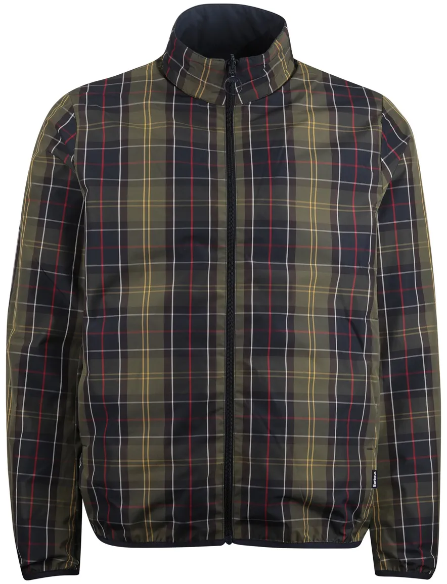 donkerblauwe zomerjas Barbour reversible normale fit