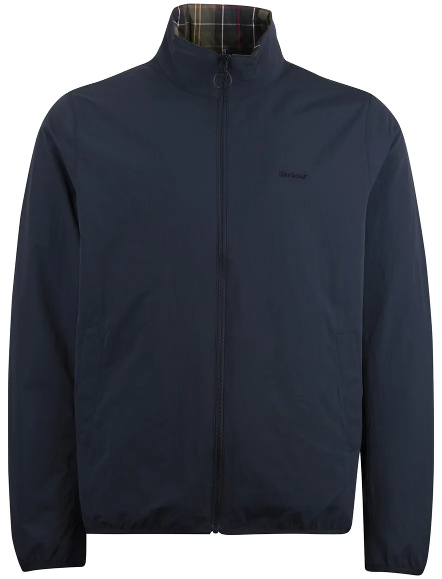 donkerblauwe zomerjas Barbour reversible normale fit