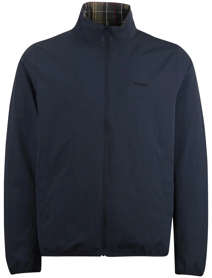 donkerblauwe zomerjas Barbour reversible normale fit