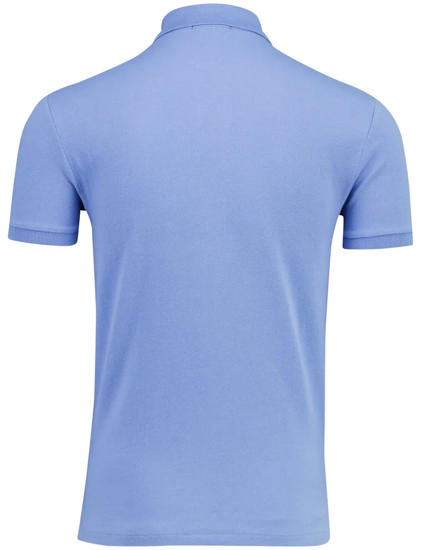 Blauw poloshirt slim fit Polo Ralph Lauren korte mouw
