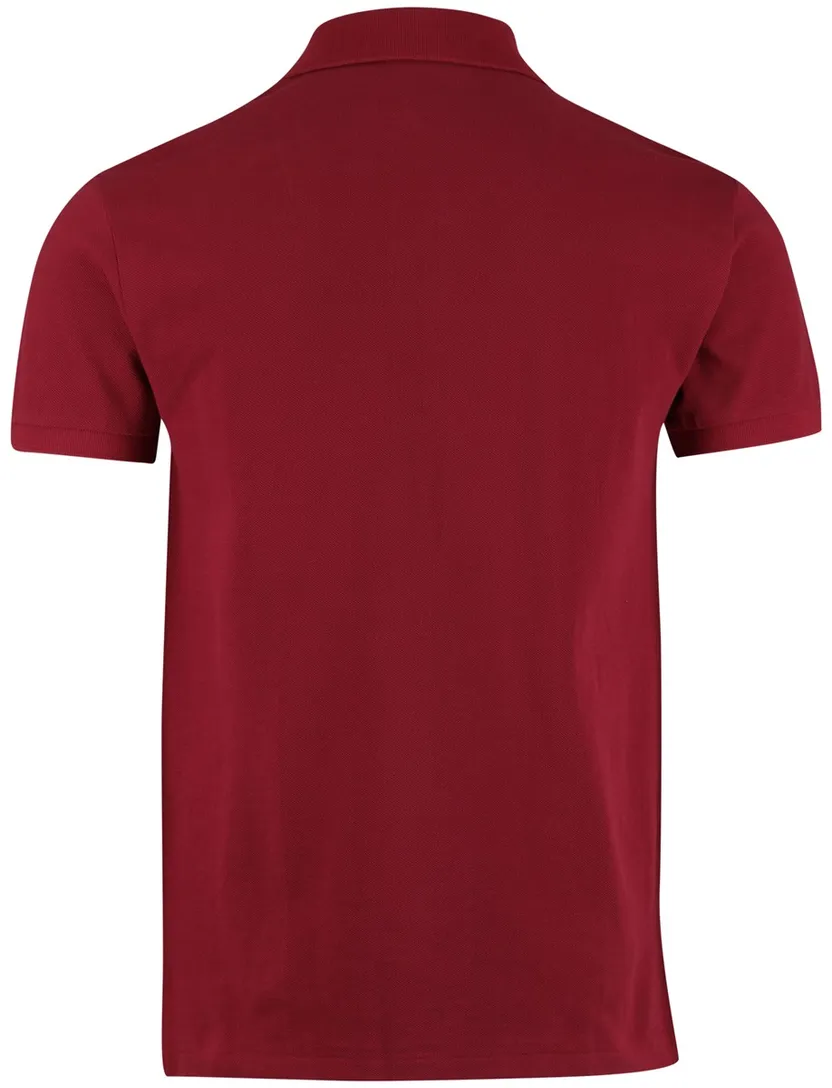Rode Polo Polo Ralph Lauren Slim fit groen logo