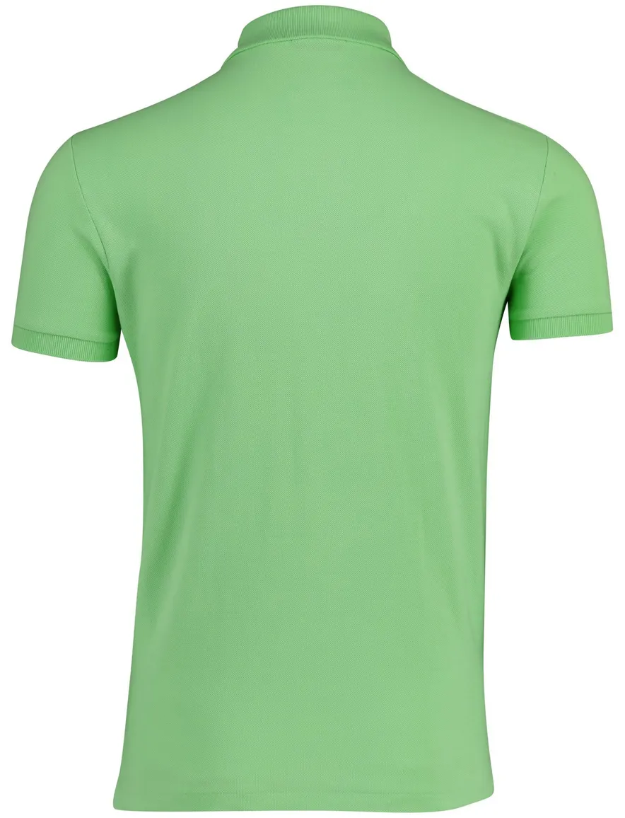 Polo Ralph Lauren lichtgroen poloshirt slim fit 2 knopen