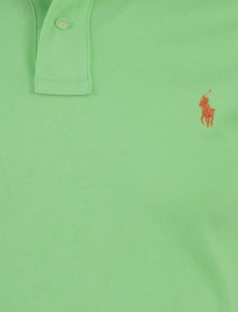 Poloshirt lichtgroen Polo Ralph Lauren classics slim fit