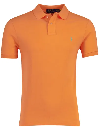 Polo Ralph Lauren Polo Ralph Lauren oranje poloshirt slim fit katoen